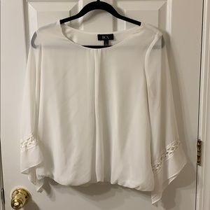 White Blouse Long Sleeve Shirt